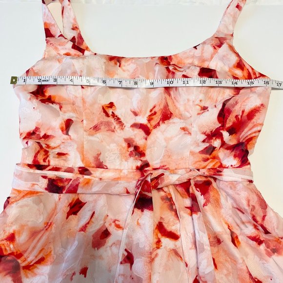 Dressbarn Luxe by Carmen Marc Valvo floral sleeveless aline dress Size 4 - Picture 11 of 16